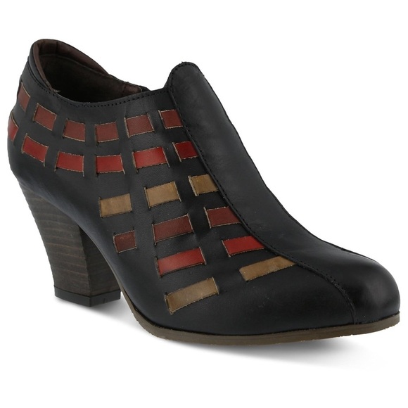 L’Artiste by Spring Step Brilliance Pump multi color leather woven unique - Picture 2 of 16